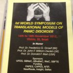 poster for the 1st World Symposium on Translational Models of Panic Disorder